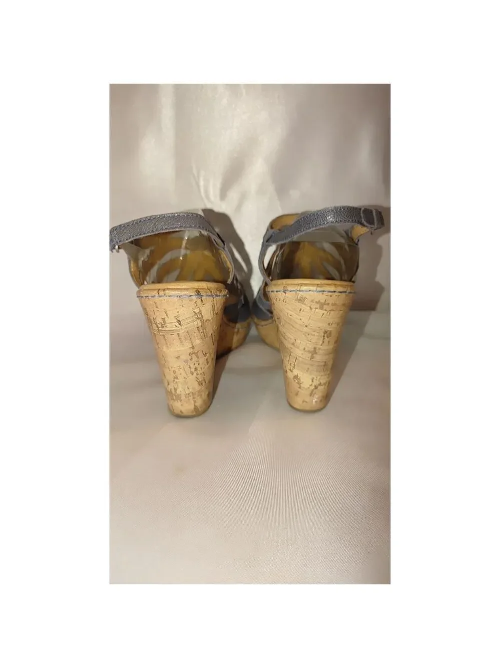 BOC Born Jalina Cork Wedge Sandals Size 9M